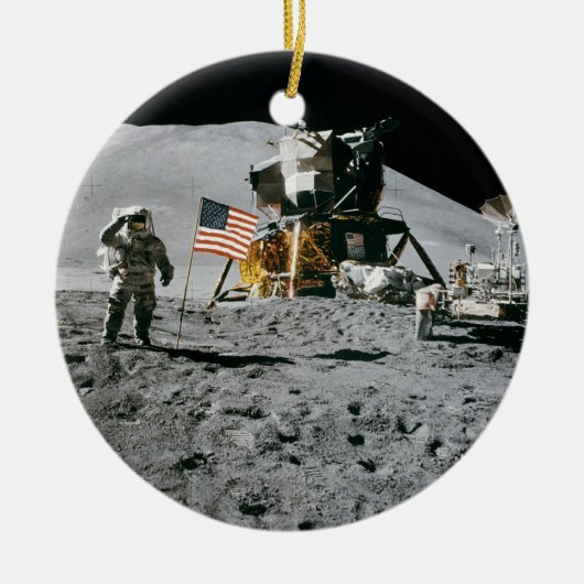 Apollo 15 Lunar Module Moon Landing Nasa 1971 Keramisch Ornament (Voorkant)