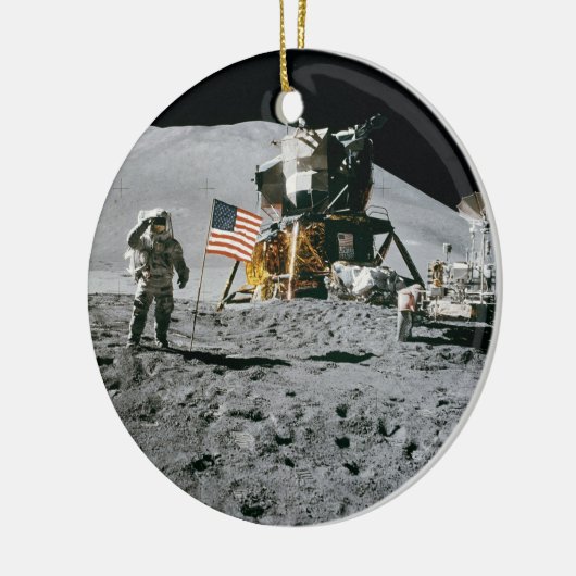 Apollo 15 Lunar Module Moon Landing Nasa 1971 Keramisch Ornament (Links)