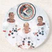 Apollo 15 Prime Crew Stone Onderzetter (Voorkant)