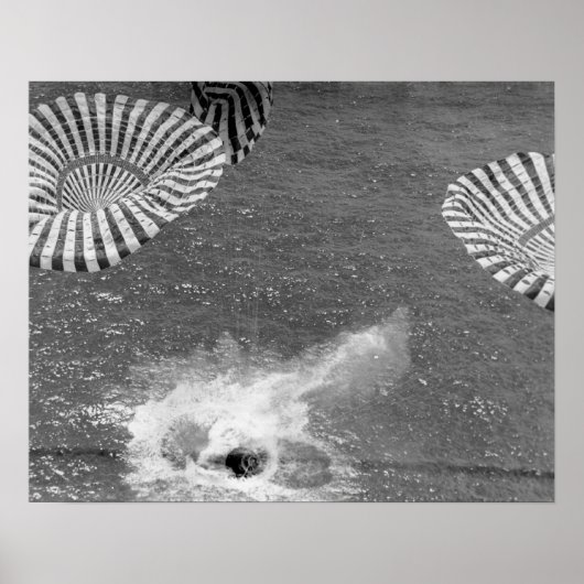 Apollo 15 Splashdown Poster (Voorkant)