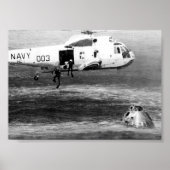 Apollo 15 Splashdown & Recovery Poster (Voorkant)