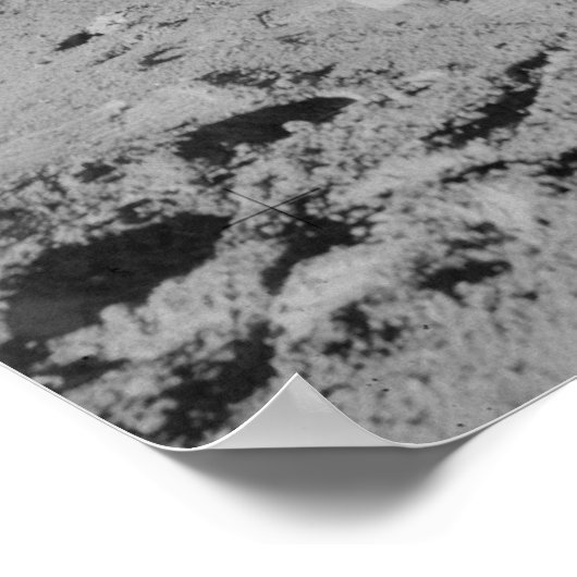 Apollo 16 Astronaut op de maan Poster (Hoek)