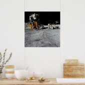 Apollo 16 Lunar Module & Lunar Roving Vehicle Poster (Keuken)