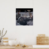 Apollo 16 Lunar Roving Vehicle Poster (Keuken)
