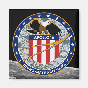 Apollo 16 NASA-missiepatchlogo Magneet
