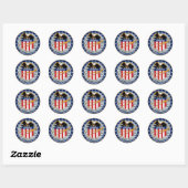 Apollo 16 NASA-missiepatchlogo Ronde Sticker (Vel)