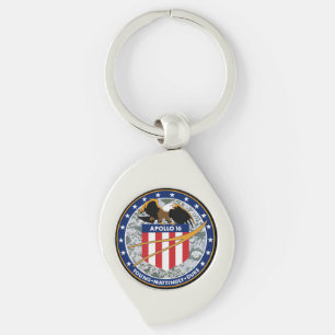 Apollo 16 NASA-missiepatchlogo Sleutelhanger