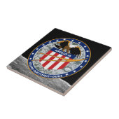 Apollo 16 NASA-missiepatchlogo Tegeltje (Zijkant)