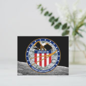 Apollo 16 NASA Mission Patch Logo Briefkaart (Staand voorkant)