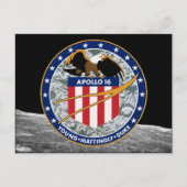 Apollo 16 NASA Mission Patch Logo Briefkaart (Voorkant)
