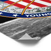 Apollo 16 NASA Mission Patch Logo Poster (Hoek)