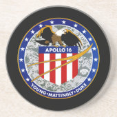 Apollo 16 zandsteen onderzetter (Voorkant)