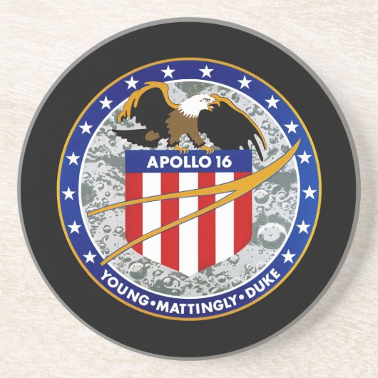 Apollo 16 zandsteen onderzetter (Voorkant)