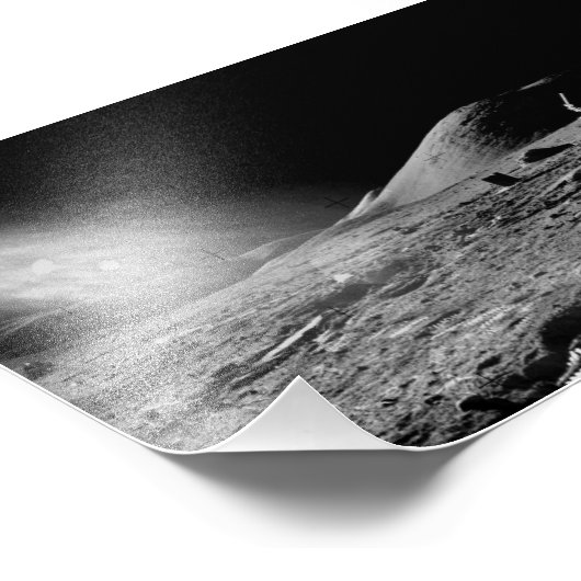 Apollo 17 assembled panorama 2 foto afdruk (Hoek)