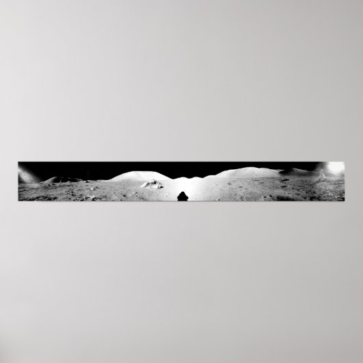 Apollo 17 assembled panorama 2 poster (Voorkant)
