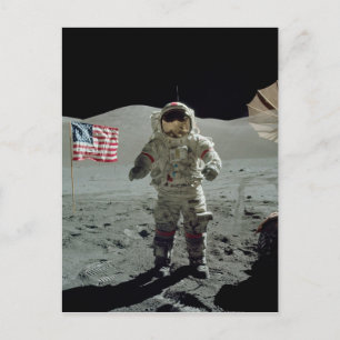 Apollo 17 Astronaut in de Taurus Littrow-vallei Briefkaart