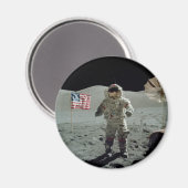 Apollo 17 Astronaut in de Taurus Littrow-vallei Magneet (Voorkant / Achterkant)