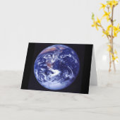 Apollo 17 beeld van de aarde in de ruimte kaart (Gele Bloem)