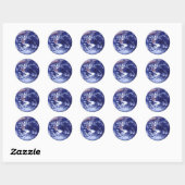 Apollo 17 beeld van de aarde in de ruimte ronde sticker (Vel)