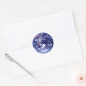 Apollo 17 beeld van de aarde in de ruimte ronde sticker (Envelop)