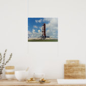 Apollo 17 bij de lanceringspad poster (Keuken)