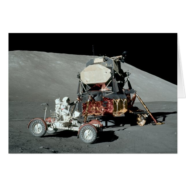 Apollo 17 - De finale Manned Moon Landing (Voorkant Horizontaal)