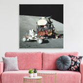 Apollo 17 - De finale Manned Moon Landing Canvas Afdruk (Insitu (Woonkamer))
