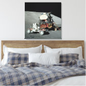 Apollo 17 - De finale Manned Moon Landing Canvas Afdruk (Insitu (Slaapkamer))