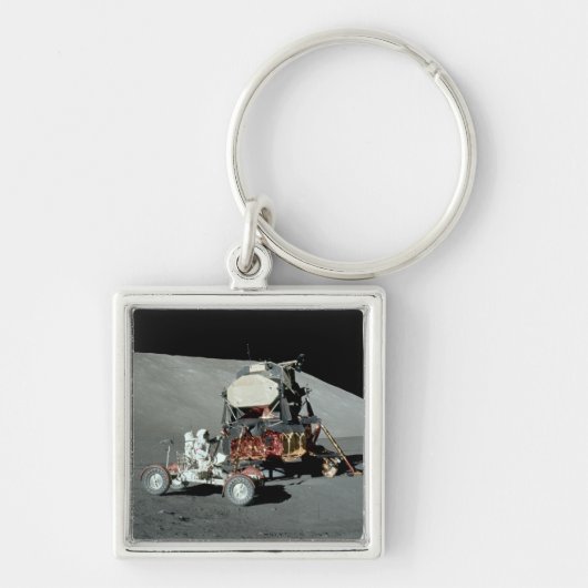 Apollo 17 - De finale Manned Moon Landing Sleutelhanger (Voorkant)