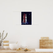 Apollo 17 en de maan poster (Keuken)