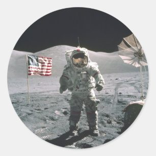 Apollo 17 Laatste ma op de Maan Sticker