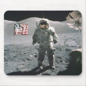 Apollo 17 Laatste man op de Moon Mousepad Muismat (Voorkant)