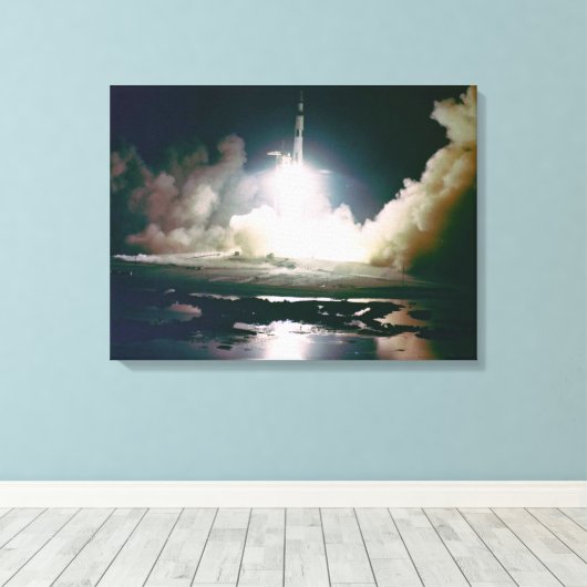 Apollo 17 Lancering Canvas Afdruk