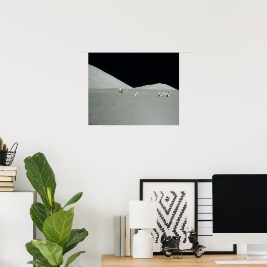 Apollo 17 Landing Site Poster (Thuiskantoor)