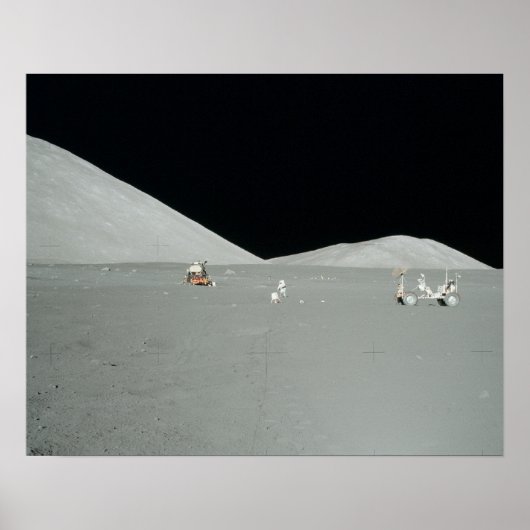Apollo 17 Landing Site Poster (Voorkant)