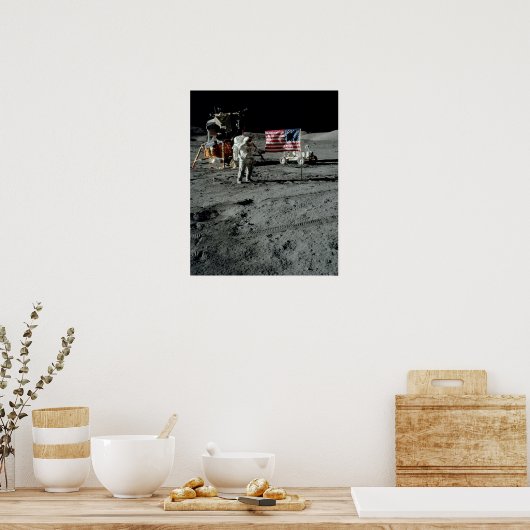 Apollo 17 Landing Site Poster (Keuken)