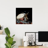 Apollo 17 Lunar Module "Challenger" & Aarde Poster (Thuiskantoor)