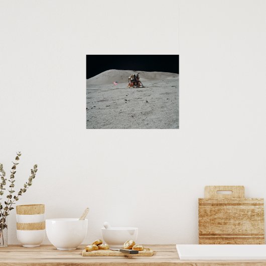 Apollo 17 Lunar Module Landing Site Poster (Keuken)