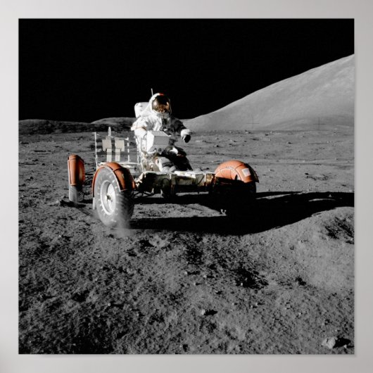Apollo 17 Lunar Rover Poster (Voorkant)