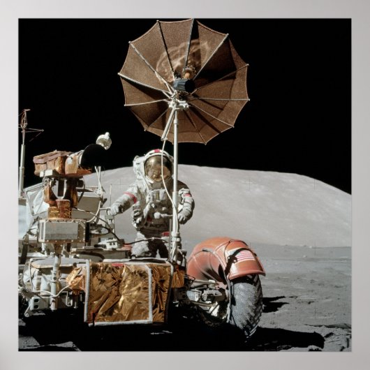 Apollo 17 Lunar Roving Vehicle Poster (Voorkant)