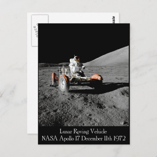 Apollo 17 Lunar Vehicle Briefkaart (Voorkant / Achterkant)