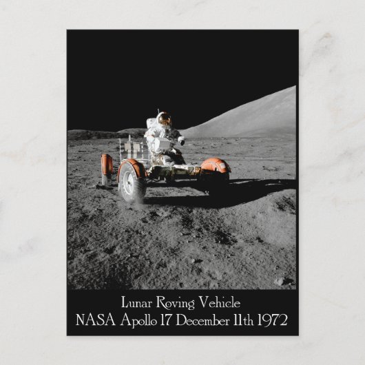Apollo 17 Lunar Vehicle Briefkaart (Voorkant)