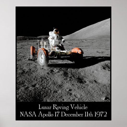 Apollo 17 Lunar Vehicle Poster (Voorkant)