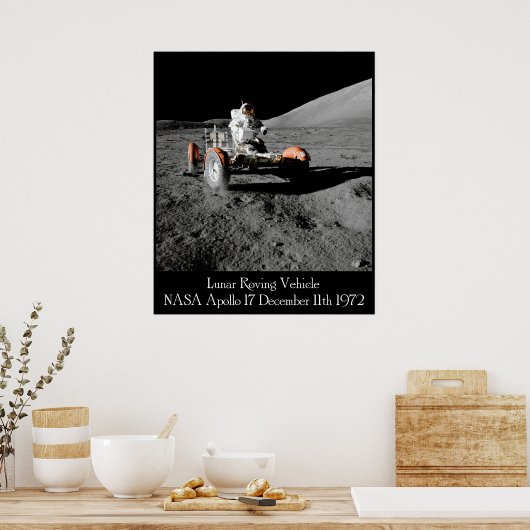 Apollo 17 Lunar Vehicle Poster (Keuken)