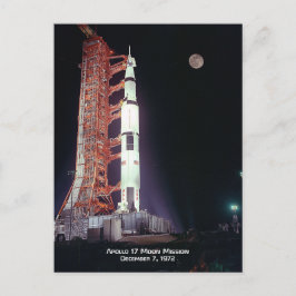 Apollo 17 Moon Mission Briefkaart