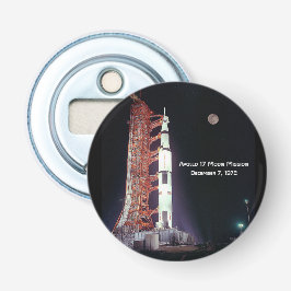 Apollo 17 Moon Mission Button Flesopener