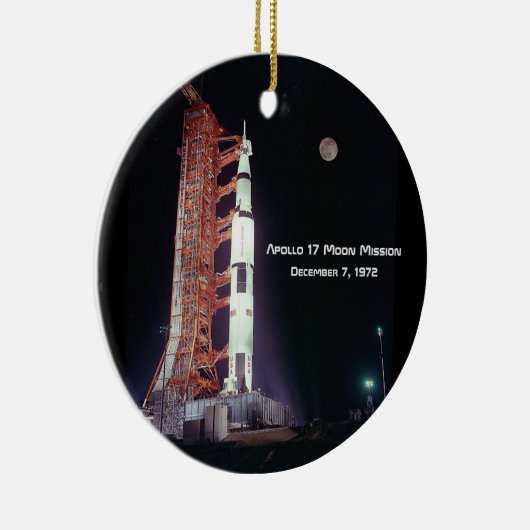 Apollo 17 Moon Mission Keramisch Ornament (Rechts)