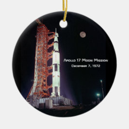 Apollo 17 Moon Mission Keramisch Ornament