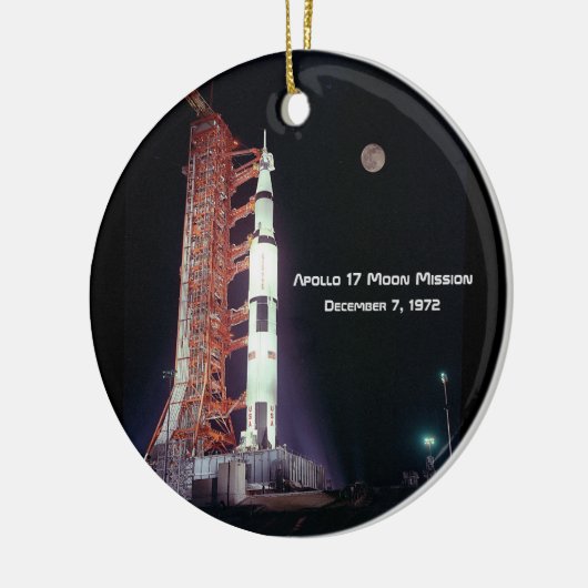 Apollo 17 Moon Mission Keramisch Ornament (Links)