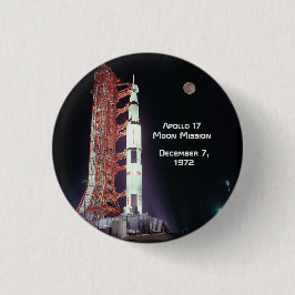 Apollo 17 Moon Mission Ronde Button 3,2 Cm